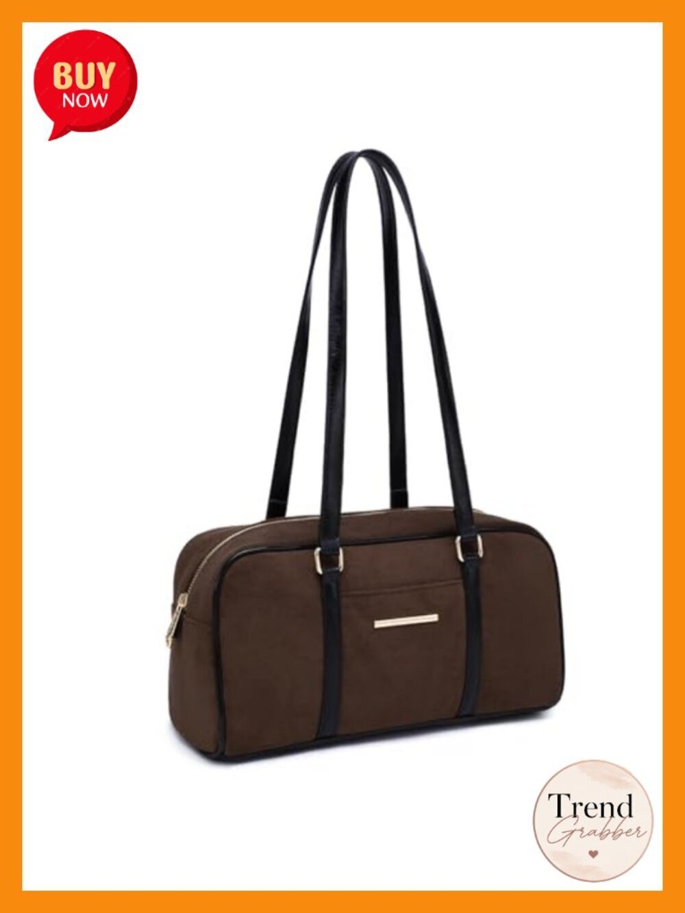 Faux Suede Shoulder Bag Hobo Handbag Boston Satchel